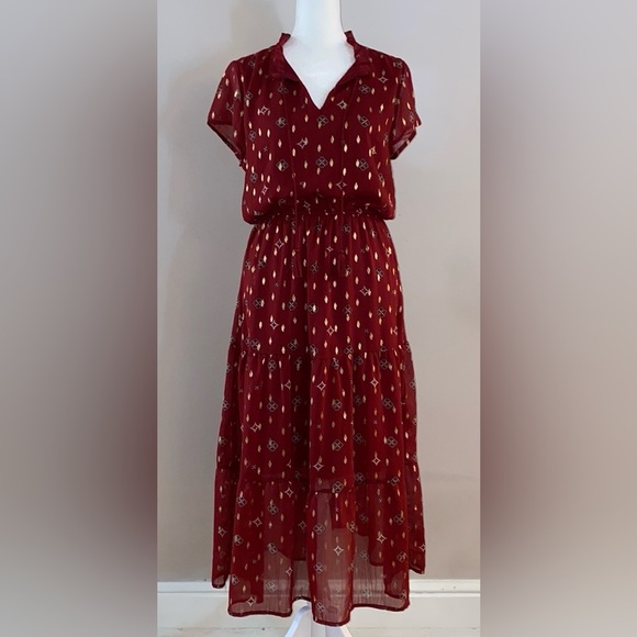 Francesca’s “Miami” Boho Medallion Print Midi Dress - Picture 1 of 16